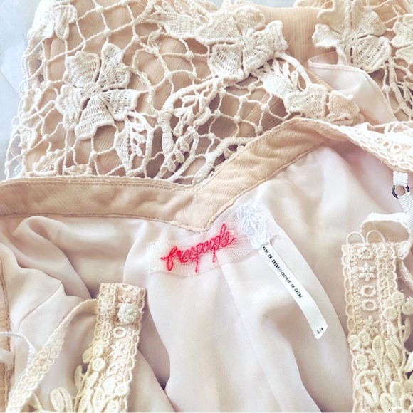 Free People Women's Snowdrop Lace Trapeze Dress Softshell - Picture 10 of 10